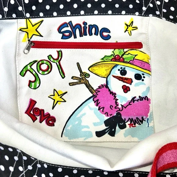 NWT - Large Snow Day Tote Bag - Picture 7 of 8